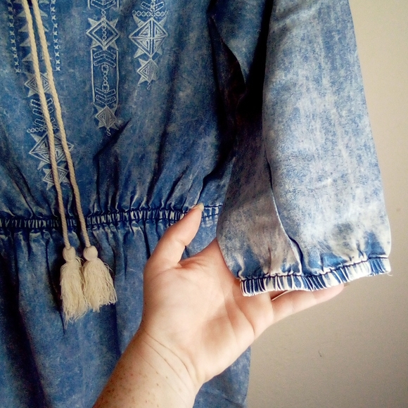 Nwt Design History acid wash embroidered dress - Picture 10 of 13